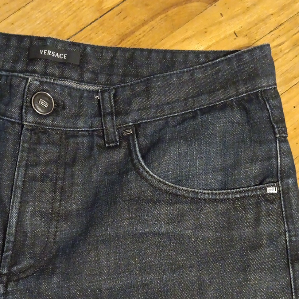 Versace Black Relaxed Jeans EUC - Picture 2 of 9